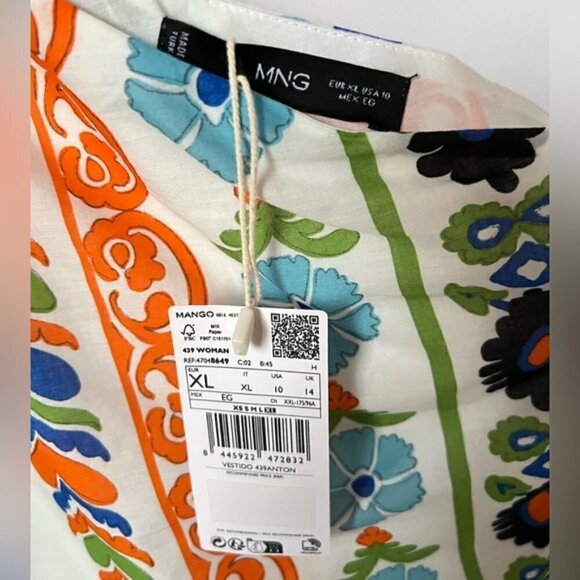 Mango, Ladies Asymmetrical pleated dress. Size: 10. NWT - Picture 5 of 16